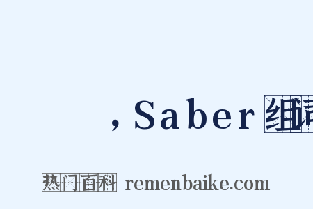 セイバー，Saber组词是什么意思的图片
